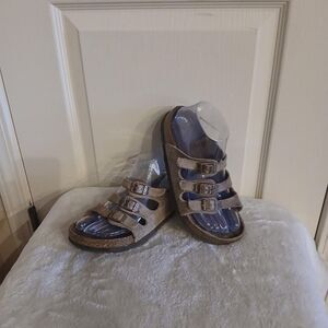 Birkenstock Florida Taupe 3 Strap Sandals EU 36 Boho Granola Preppy Gorpcore